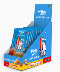 WHEY CONCENTRADO +MU - PAÇOQUITA (15 SACHÊS COM 35G CADA) - 525G