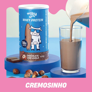Whey Concentrado +Mu - Cookies'n Cream - Pote 450g
