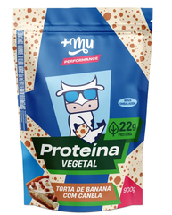 Proteína Vegetal +Mu Performance - Torta de Banana com Canela - Refil 900g