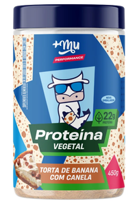 Proteína Vegetal +Mu Performance - Torta de Banana com Canela - Pote 450g