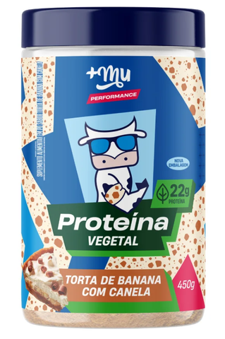 Proteína Vegetal +Mu Performance - Torta de Banana com Canela - Pote 450g