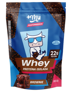 Whey Isolado +Mu Performance - Brownie - Refil 900g