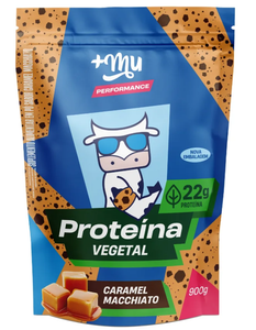 Proteína Vegetal +Mu Performance - Caramel Macchiato - Refil 900g
