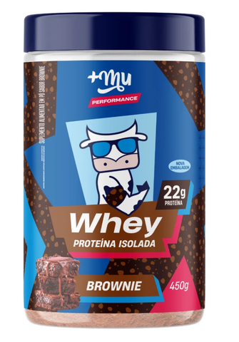 Whey Isolado +Mu Performance - Brownie - Pote 450g