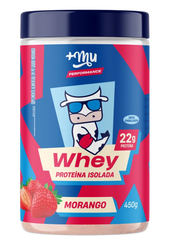Whey Isolado +Mu Performance - Morango - Pote 450g