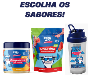 Combo Queridinho Master - Exquenta 500g (Escolha os Sabores) + Refil Creatina 500g (Escolha os Sabores)