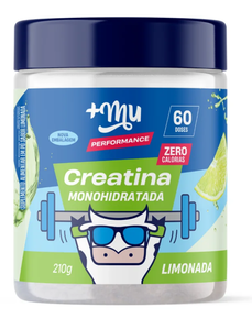 Creatina +Mu Performance 100% Pura - Limonada - 210g
