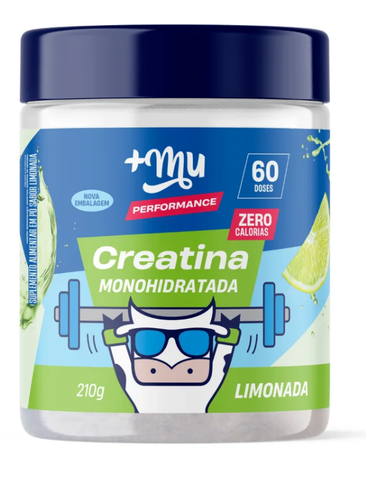 Creatina +Mu Performance 100% Pura - Limonada - 210g
