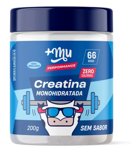Creatina +Mu Performance 100% Pura - Sem Sabor - 200g