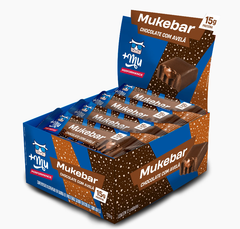 [Lançamento] Mukebar Chocolate com Avelã +Mu performance 15 g de Proteína - Caixa com 12 Unidades - 720g