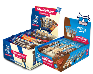 [LANÇAMENTO] Combo Misto - Display Misto de Chocowheyfer + Display Misto de Mukebar - 2 caixas com 12 unidades cada