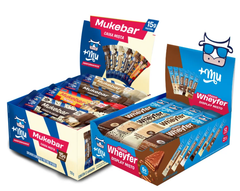 [LANÇAMENTO] Combo Misto - Display Misto de Chocowheyfer + Display Misto de Mukebar - 2 caixas com 12 unidades cada