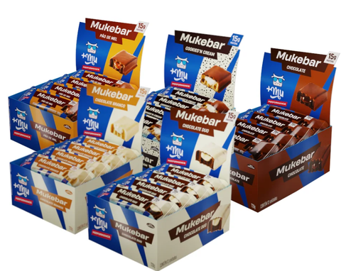 Combo Mukebar +Mu Performance (5 Caixas Sabores Mistos - 60 uni.) - 3600g
