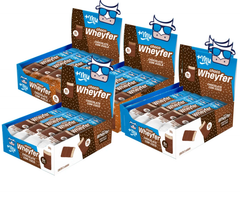 [Lançamento] Combo Chocowheyfer +Mu (4 Caixas Sabores chocolate com coco e chocolate com avelã - 48 uni.) - 1200g